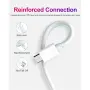 Micro USB кабел 1TECH JYS-003M, 5A, 1 м, USB-A, за зареждане и данни, бял, снимка 9