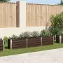 vidaXL Градинска висока леха поцинкована стомана 240x40x45 см кафява, снимка 2