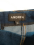 Оригинална, дълга, асиметрична дънкова пола, тип Русалка на модна къща  Аndrea размер L, снимка 3