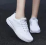 Дамски Бели Маратонки – Леки, Дишащи, Удобни - Големи номера - 42 , 43, снимка 3