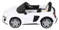 Audi R8 LIFT 12V – Детска акумулаторна кола, Бяла, EVA гуми, снимка 6