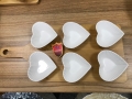 Сет от шест порцеланови купички Сърца, снимка 1 - Други - 36089453