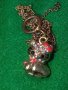 ПОЗЛАТЕНО СЛАДКО КОТЕНЦЕ с ЦИРКОНИ ЕМАЙЛ АРТ ВИСУЛКА ПЕНДАНТ ФИГУРКА 24752, снимка 3
