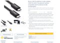 Thunderbolt 3 Cable, 40Gbps, 100W PD, 4K5K 50cm кабел, снимка 2