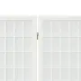 vidaXL Параван за стая, 3 панела, в японски стил, 120x170 cм, бял, снимка 5