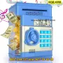 Електронен сейф за деца, мини банкомат - син - КОД 4356, снимка 2