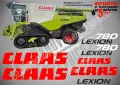 CLAAS земеделска механизация стикери, снимка 7