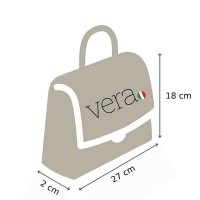 Дамска чанта тип клъч от  естествена кожа Vera, снимка 8 - Чанти - 40646802