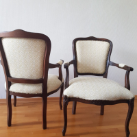 Четири еднакви антикварни кресла в стил ЛУИ XV, снимка 7 - Антикварни и старинни предмети - 44811429