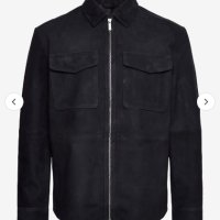 НОВО Selected Homme Suede Overshirt Jacket мъжко яке/естествен велур L, снимка 10 - Якета - 42377200