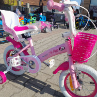 BYOX Велосипед 12" PUPPY розов, снимка 10 - Велосипеди - 44583901