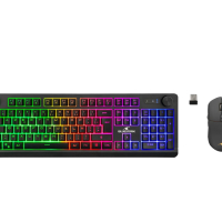 Пакет Bluestork RGB Безжичен пакет с клавиатура/мишка, снимка 1 - Клавиатури и мишки - 44823743