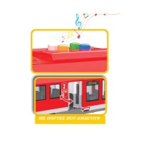 Детски трамвай с звук и светлина, Мащаб 1:16, Пластмаса, Метал, 3+ години, Многоцветен, снимка 3 - Електрически играчки - 41903760