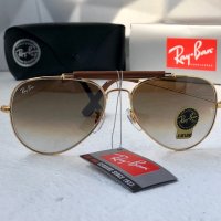 Ray-Ban RB3422 RB3025 limited edition слънчеви очила Рей-Бан авиатор с кожа, снимка 2 - Слънчеви и диоптрични очила - 41669335