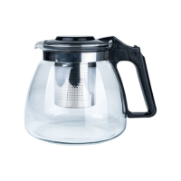 Термоустойчив стъклен чайник, снимка 1 - Аксесоари за кухня - 44570236