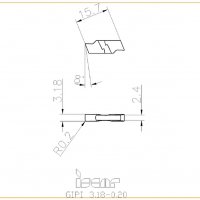 Твърдосплавни пластини за канали GIPI 3.18-0.20 ISCAR, снимка 3 - Други инструменти - 35794339