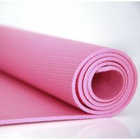 Спортна постелка за упражнения на под, йога и разтягане LiveUp, Розова, снимка 1 - Йога - 41604289