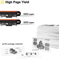 Нов Комплект 2 броя тонер касети мастило за офис принтер Brother, снимка 4 - Други - 41650331