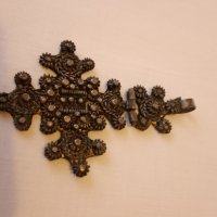 Етиопски православен коптски кръст на панти, античен ръчно изработен християнски медальон, снимка 10 - Други ценни предмети - 41868626