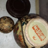 Уникална стара ваза Сатцума, снимка 6 - Антикварни и старинни предмети - 34348709