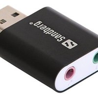 Външна звукова карта Sandberg USB to Sound Link, снимка 3 - Други - 41018631