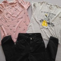 Дамски лот дънки и тениски, снимка 2 - Тениски - 41445895