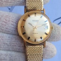Златен Швейцарски часовник 18k/750/ 1950 г Състояние 9/10, снимка 5 - Мъжки - 41020852