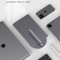 Нова Въртяща се магнитна стойка за iPad алуминиев държач таблет Apple, снимка 6 - Друга електроника - 40708892