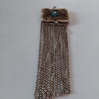 Стара европейска сребърна гривна(филигран позлата), снимка 15 - Гривни - 40865912