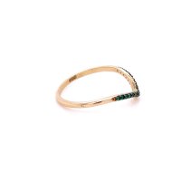Златен дамски пръстен 0,98гр. размер:56 14кр. проба:585 модел:22055-2, снимка 2 - Пръстени - 44262082
