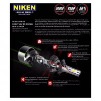 Диодни Led крушки Niken,за фарове H7 12/24V Турски супер силни комплект, снимка 3 - Аксесоари и консумативи - 36206648