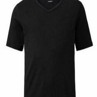 Базова черна тениска livergy , снимка 2 - Тениски - 41856143