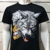 Нова мъжка тениска с дигитален печат HARLEY DAVIDSON -Вълк (Wolf), снимка 8 - Тениски - 36178161