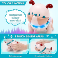 KaeKid Играчка куче робот с дистанционно, интерактивна, успокояваща музика, запис, повторение, 3+ г., снимка 7 - Музикални играчки - 44559305