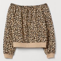 Блуза Леопардов Принт, снимка 3 - Блузи с дълъг ръкав и пуловери - 35985818