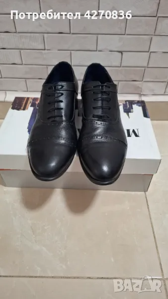 Мъжки официални обувки от естествена кожа, снимка 1
