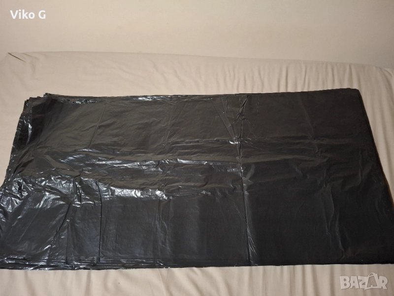 черни торби за смет 46см х 74см х 97см 50 броя, снимка 1