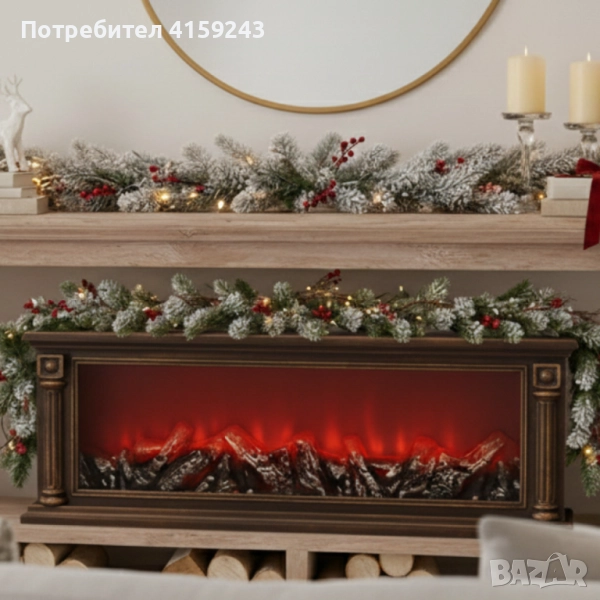 LED камина с ефект на жар – уют и атмосфера без дим и огън, снимка 1