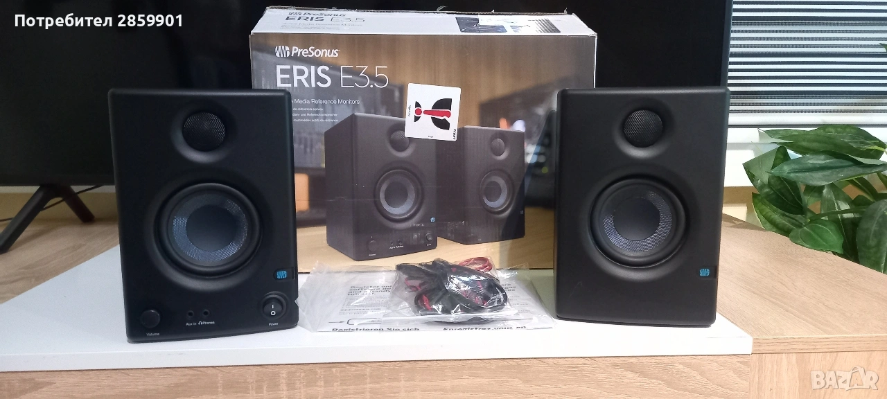 Продавам студийни монитори PreSonus Eris E3.5 – чисто нови, снимка 1