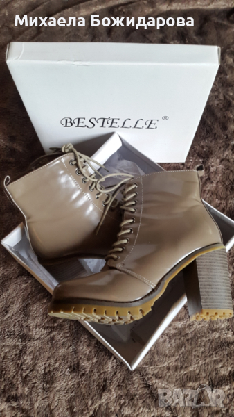 Боти,Bestelle N38, цвят Khaki, снимка 1