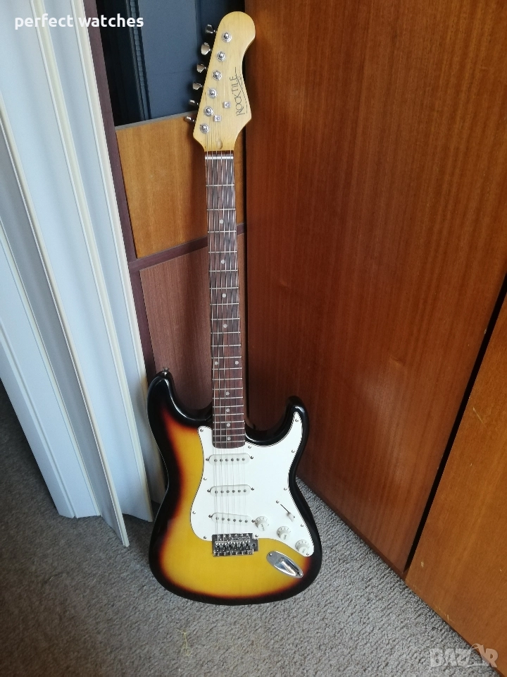 Електрическа китара Rocktile с кубе 15 W и свързващ аудио кабел , снимка 1