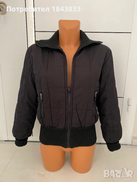 Дамско яке в черно, снимка 1
