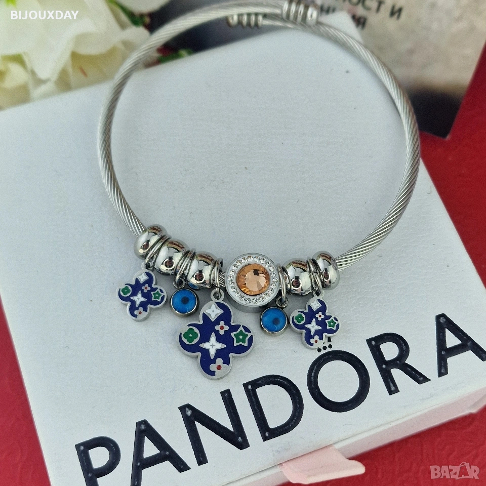 луксозна гривна ван клийф от медицинска стомана , снимка 1