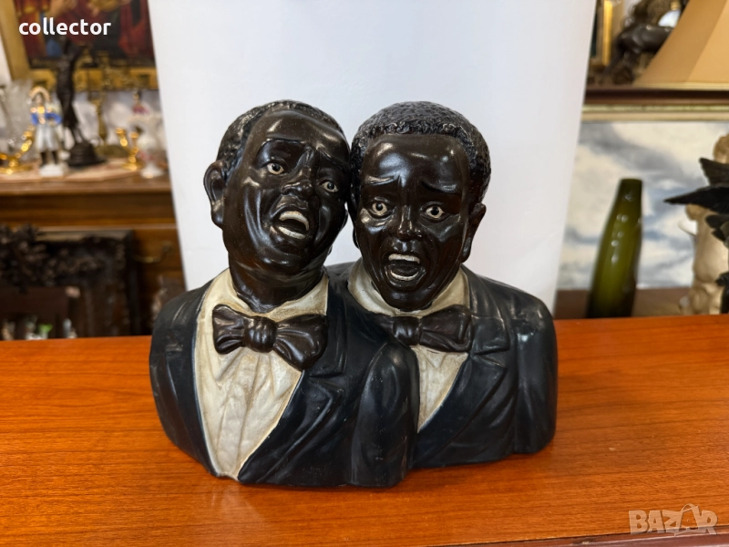 Керамична фигура на джаз музиканти. №7405, снимка 1