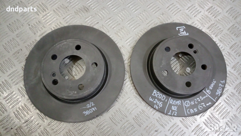 Задни дискове Mercedes B200i W246 2014г.	, снимка 1