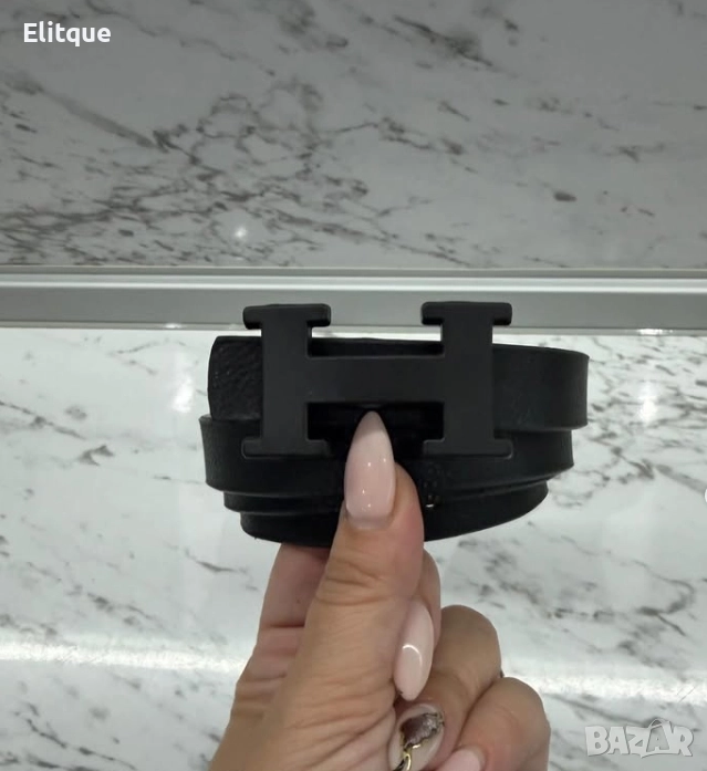 колан от естествена кожа в кутия hermes, снимка 1