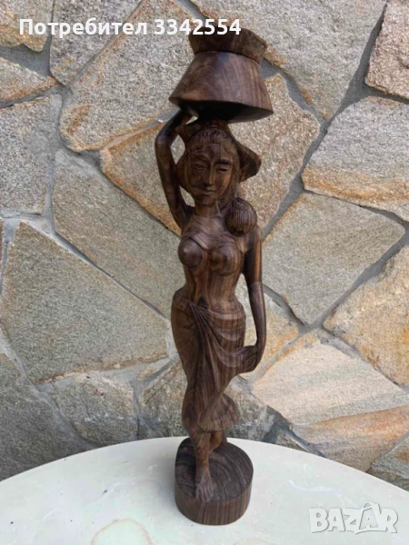 ФИГУРА ДЪРВОПЛАСТИКА РЕЗБА СТАТУЕТКА СКУЛПТУРА ДЪРВО, снимка 1