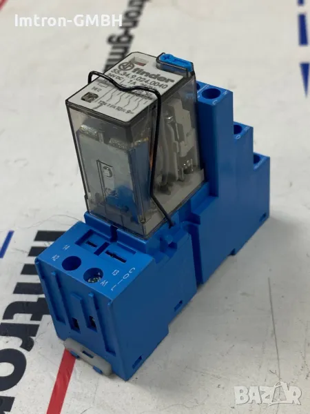 Реле FINDER 55.34.9.024.0040 General Purpose Relay, 55 Series, Power, 4PDT, 24 VDC, 7 A, снимка 1