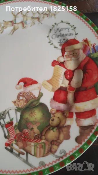 Коледна чиния , снимка 1