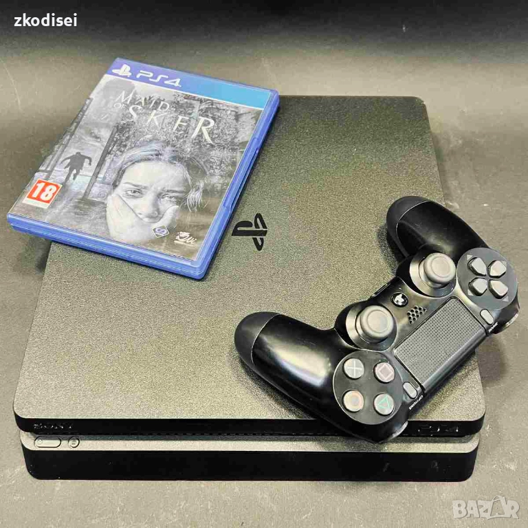 Конзола SONY - PS4 SLIM с 1бр. джойстик и 1бр. игра, снимка 1